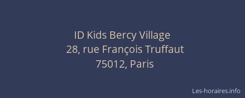 ID Kids Bercy Village