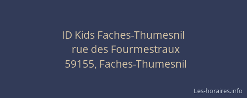 ID Kids Faches-Thumesnil