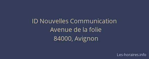 ID Nouvelles Communication