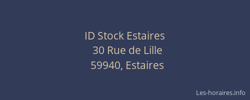 ID Stock Estaires