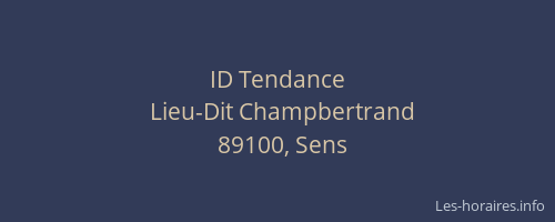 ID Tendance