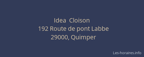 Idea  Cloison