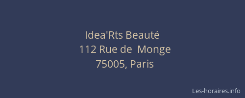 Idea'Rts Beauté