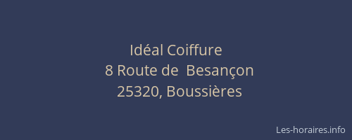 Id&eacute;al Coiffure