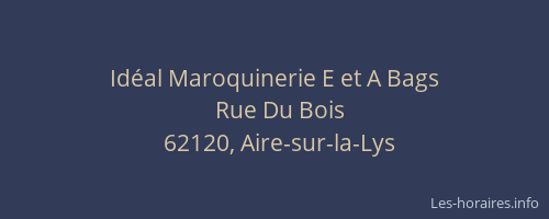 Id&eacute;al Maroquinerie E et A Bags