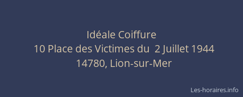 Id&eacute;ale Coiffure