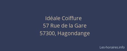 Id&eacute;ale Coiffure