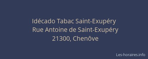 Id&eacute;cado Tabac Saint-Exup&eacute;ry