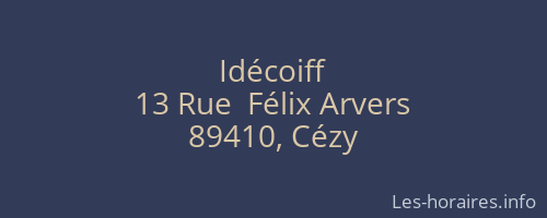 Id&eacute;coiff