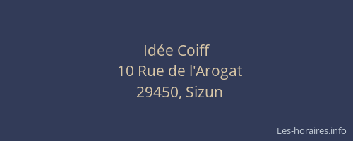 Id&eacute;e Coiff