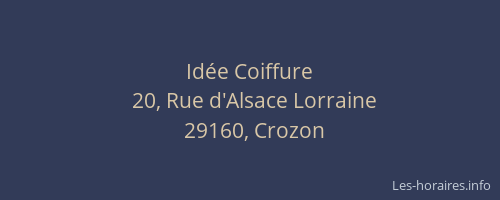 Id&eacute;e Coiffure