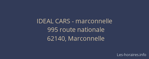 IDEAL CARS - marconnelle