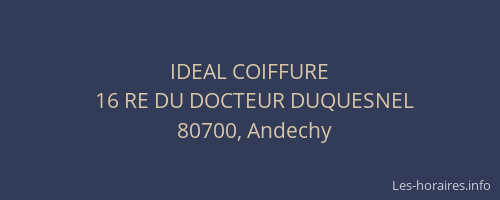 IDEAL COIFFURE