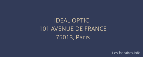 IDEAL OPTIC