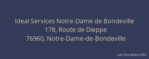 Ideal Services Notre-Dame de Bondeville
