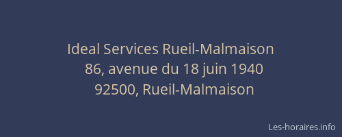 Ideal Services Rueil-Malmaison