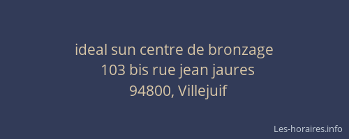 ideal sun centre de bronzage