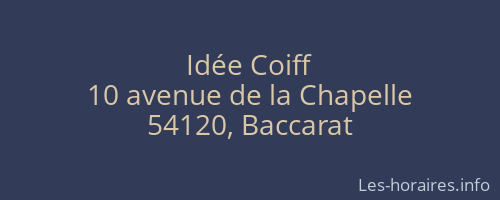 Idée Coiff