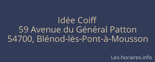 Idée Coiff