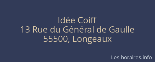 Idée Coiff