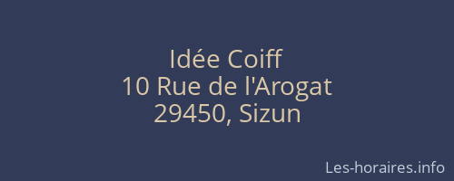 Idée Coiff