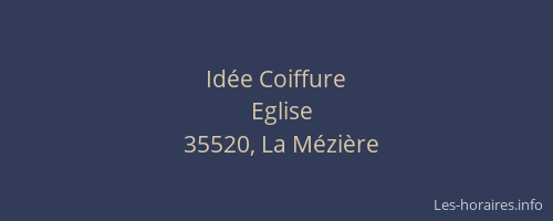 Idée Coiffure