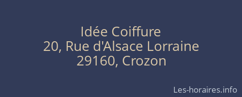 Idée Coiffure