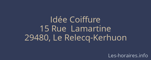 Idée Coiffure
