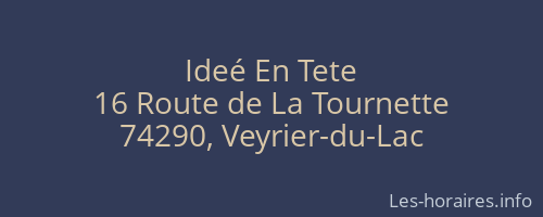 Ideé En Tete