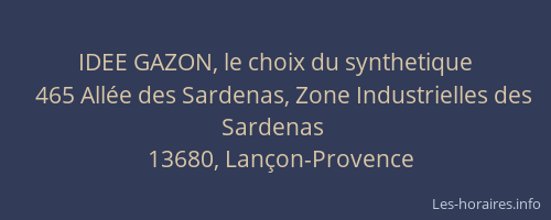 IDEE GAZON, le choix du synthetique