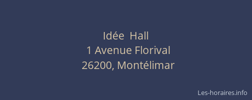 Idée  Hall