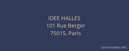 IDEE HALLES