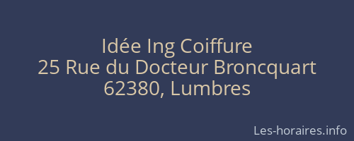 Idée Ing Coiffure