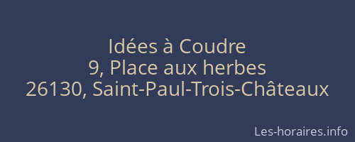 Idées à Coudre