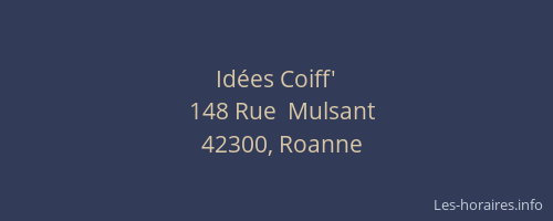 Idées Coiff'