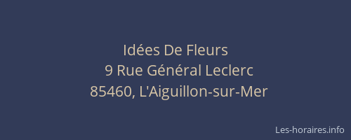 Idées De Fleurs