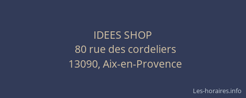 IDEES SHOP