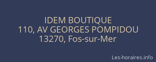 IDEM BOUTIQUE
