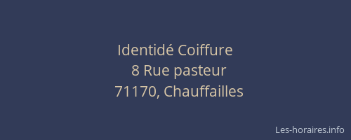 Identid&eacute; Coiffure