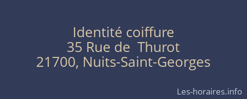 Identité coiffure