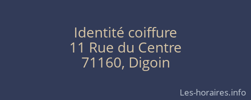 Identité coiffure