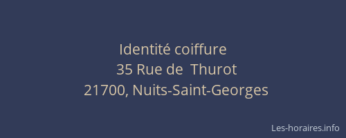 Identit&eacute; coiffure