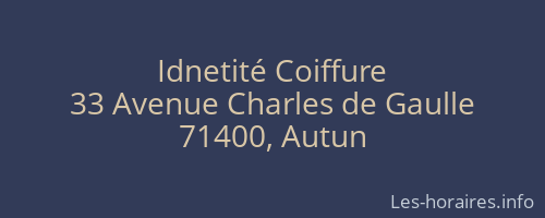 Idnetité Coiffure