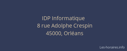 IDP Informatique