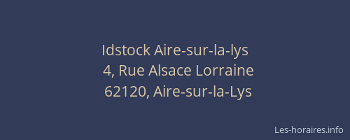 Idstock Aire-sur-la-lys
