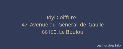 Idyl Coiffure