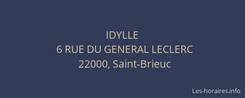 IDYLLE