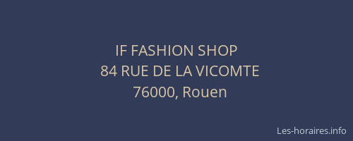 IF FASHION SHOP