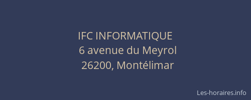 IFC INFORMATIQUE