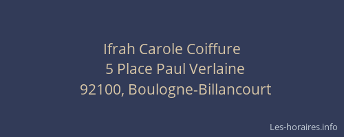 Ifrah Carole Coiffure